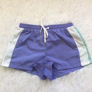 New look Sports lavender shorts mint/white panel